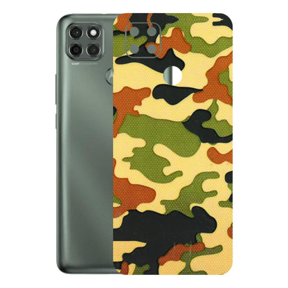 Motorola Phone Skins (All Models) - Indian Military - 3D Embossed Finish (L-234) Motorola Moto G9 Power