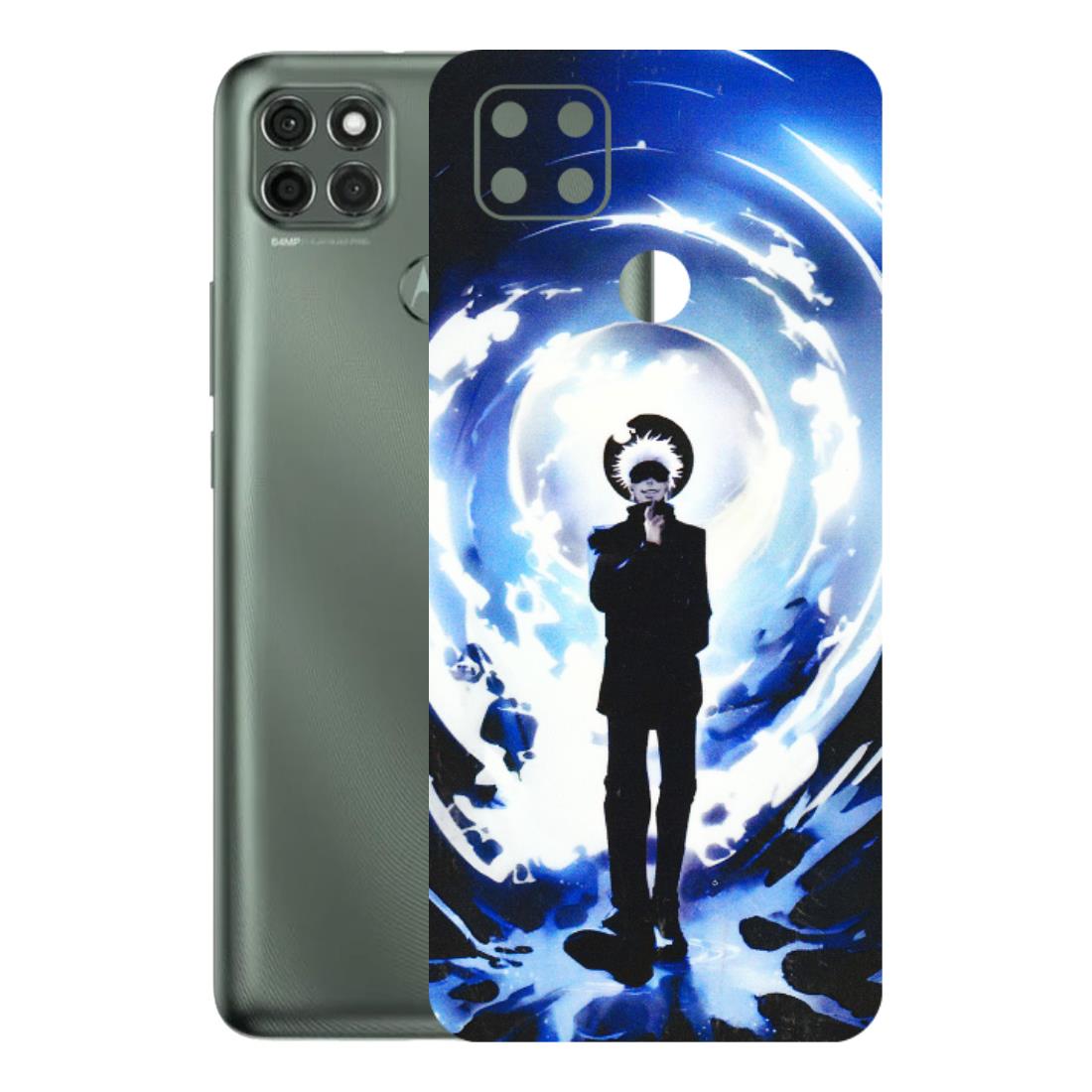 Motorola Phone Skins (All Models) - Satoru Gojo Dark Blue - 3D Embossed Finish (L-235) Motorola Moto G9 Power