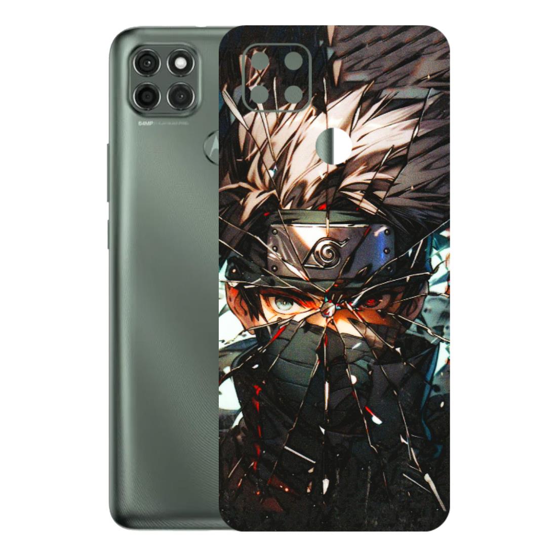 Motorola Phone Skins (All Models) - Kakashi Shattered Glass Effect - 3D Embossed Finish (L-237) Motorola Moto G9 Power