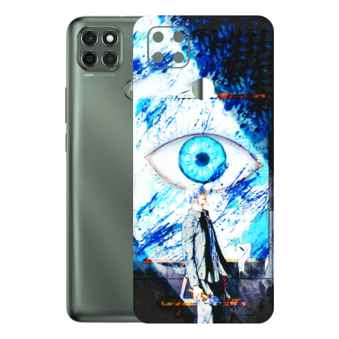 Motorola Phone Skins (All Models) - Gojo Satoru evil eye - 3D Embossed Finish (L-239) Motorola Moto G9 Power