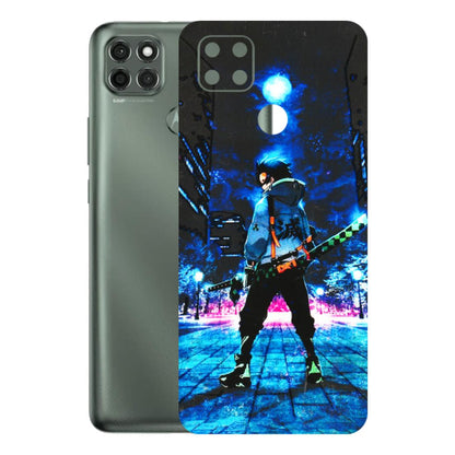 Motorola Phone Skins (All Models) - Demon Slayer Sword - 3D Embossed Finish (L-247) Motorola Moto G9 Power