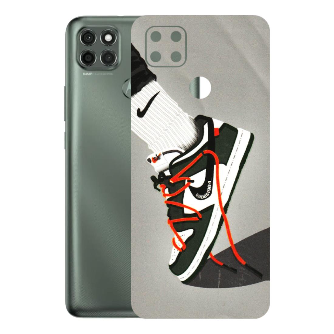 Motorola Phone Skins (All Models) - New Grey Sneaker - 3D Embossed Finish (L-261) Motorola Moto G9 Power