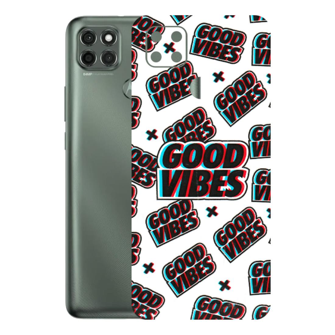 Motorola Phone Skins (All Models) - Good Vibes - 3D Embossed Finish (L-282) Motorola Moto G9 Power