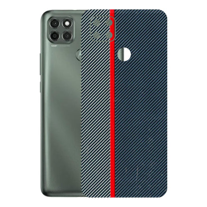 Motorola Phone Skins (All Models) - Blue Sober Lines - 3D Embossed Finish (L-305) Motorola Moto G9 Power