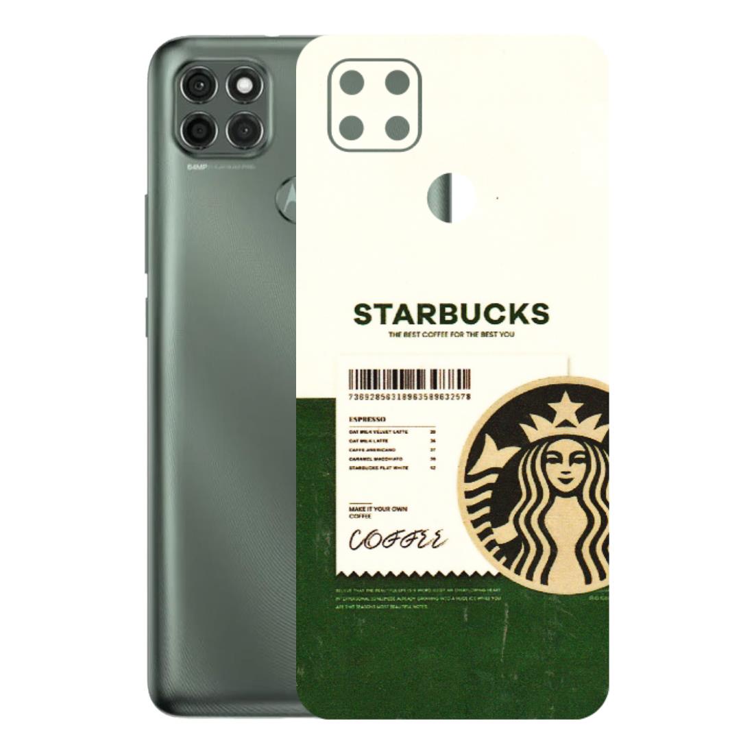 Motorola Phone Skins (All Models) - Starbucks Barcode - 3D Embossed Finish (L-308) Motorola Moto G9 Power