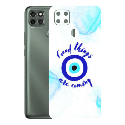 Motorola Phone Skins (All Models) - Evil Eye Good Things Are Coming - 3D Embossed Finish (L-322) Motorola Moto G9 Power