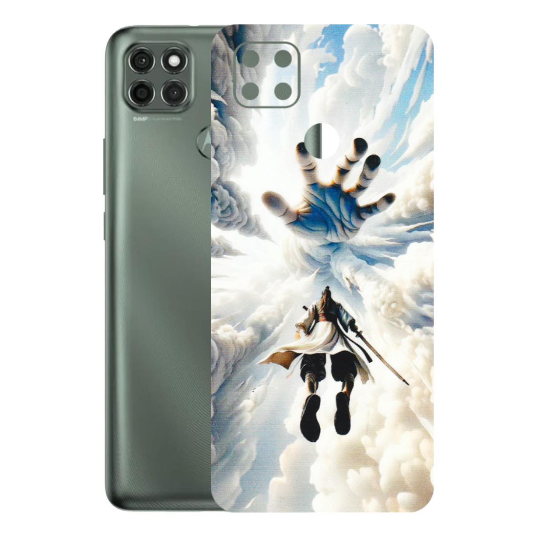 Motorola Phone Skins (All Models) - Big Hand With Monkey King - 3D Embossed Finish (L-323) Motorola Moto G9 Power