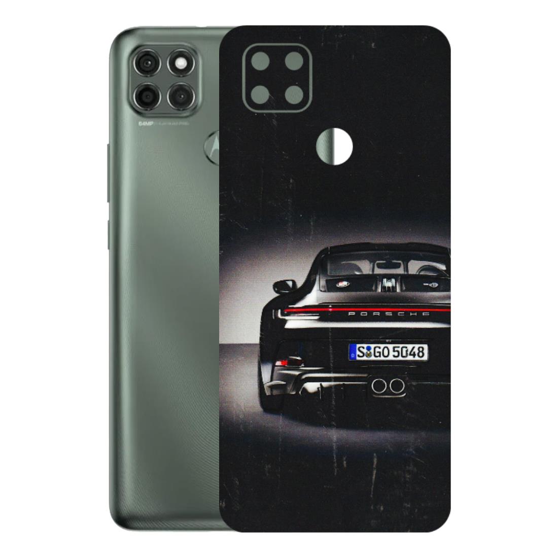 Motorola Phone Skins (All Models) - New Black Porsche GT3 - 3D Embossed Finish (L-327) Motorola Moto G9 Power