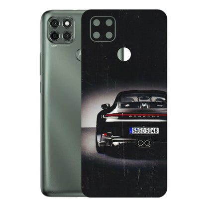 Motorola Phone Skins (All Models) - New Black Porsche GT3 - 3D Embossed Finish (L-327) Motorola Moto G9 Power