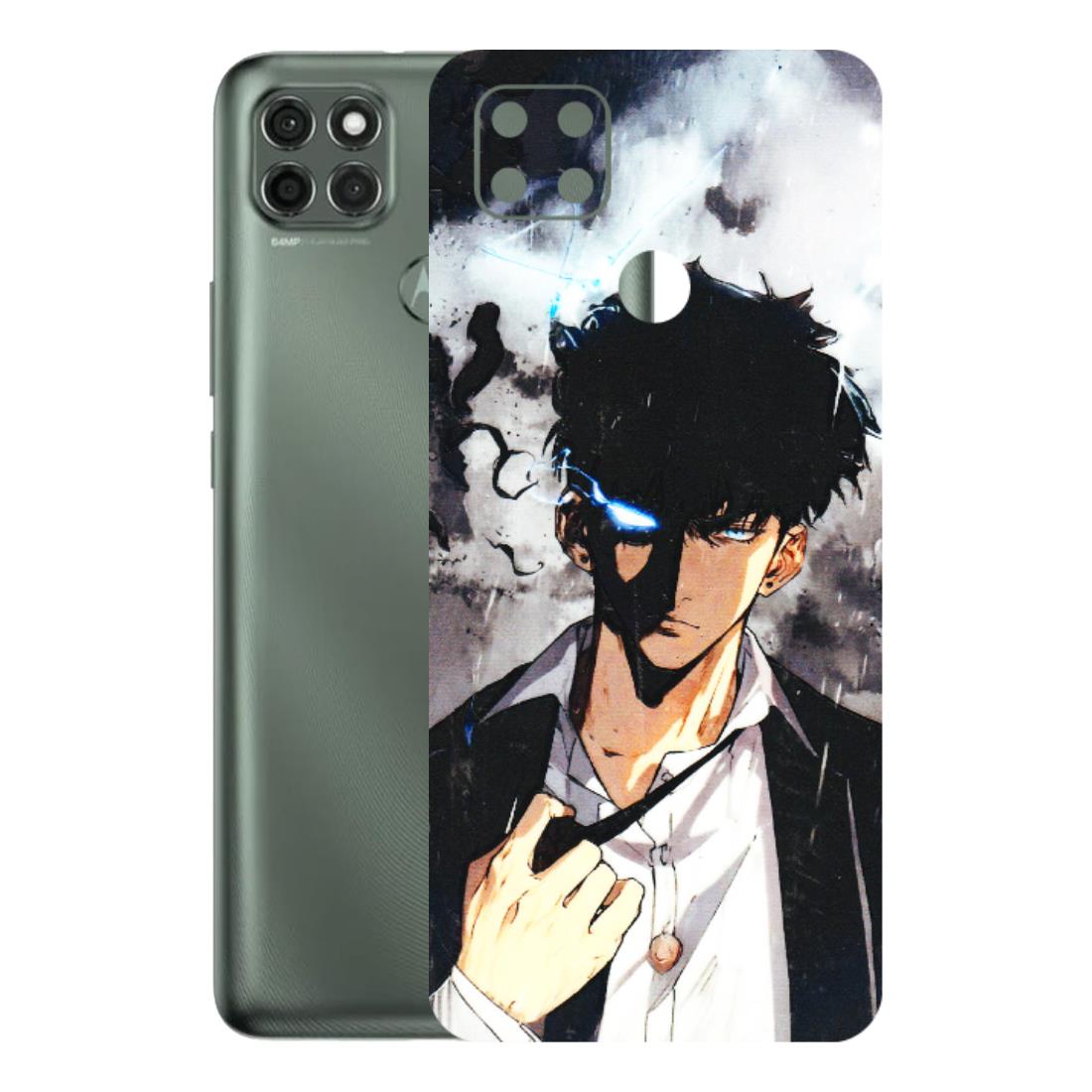 Motorola Phone Skins (All Models) - Sung Jinwoo Manhwa Anime - 3D Embossed Finish (L-328) Motorola Moto G9 Power