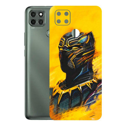 Motorola Phone Skins (All Models) - Yellow Panther - 3D Embossed Finish (L-54) Motorola Moto G9 Power