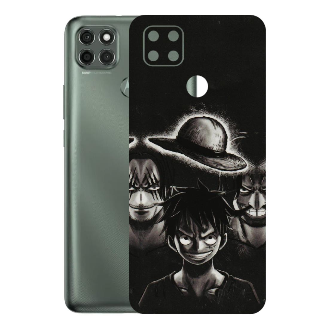 Motorola Phone Skins (All Models) - Black Luffy Hat - 3D Embossed Finish (L-57) Motorola Moto G9 Power