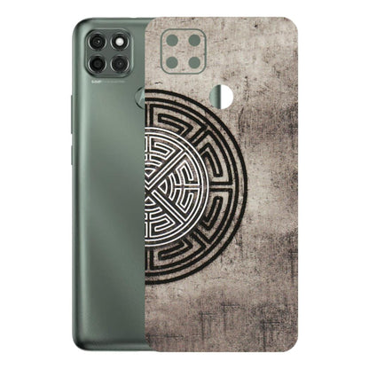 Motorola Phone Skins (All Models) - Mysterious Circular Design - 3D Embossed Finish (L-63) Motorola Moto G9 Power