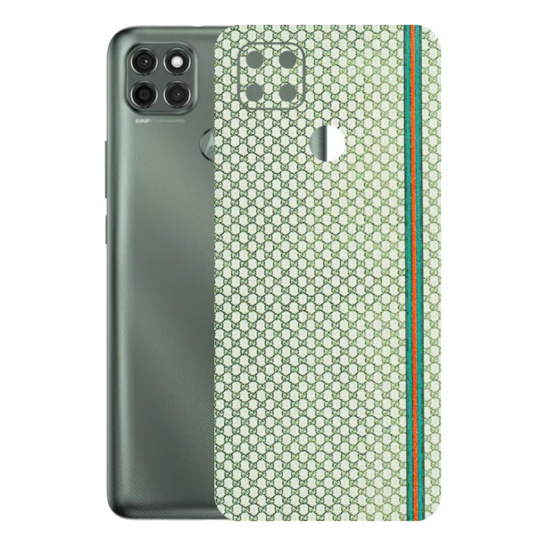 Motorola Phone Skins (All Models) - Gucci Fabric Pattern - 3D Embossed Finish (L-73) Motorola Moto G9 Power
