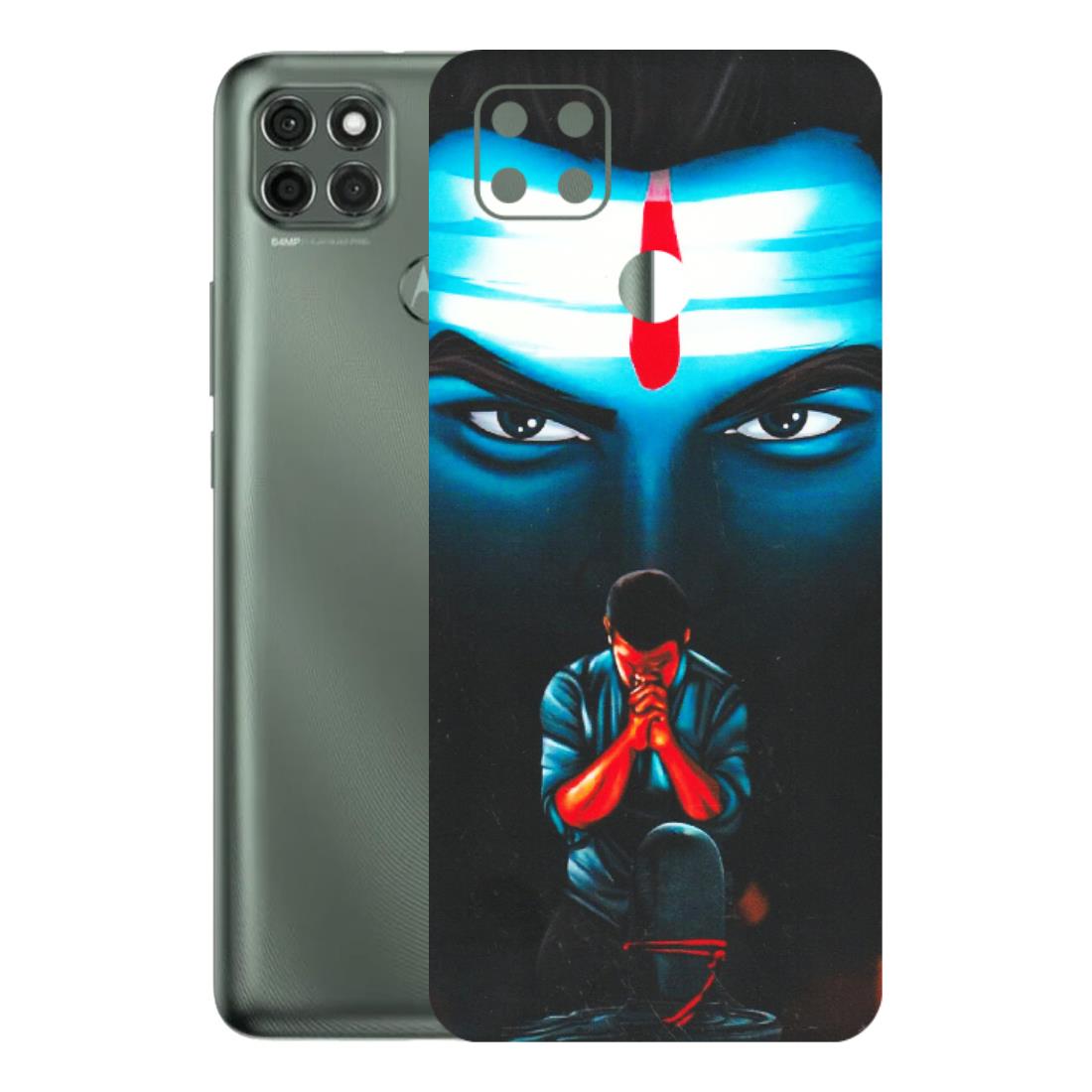 Motorola Phone Skins (All Models) - Mahakal Bhakt - Matte Finish (M-112) Motorola Moto G9 Power