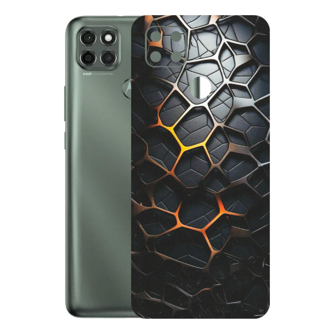 Motorola Phone Skins (All Models) - New Abstract Graphite Tiles - Matte Finish (M-130) Motorola Moto G9 Power
