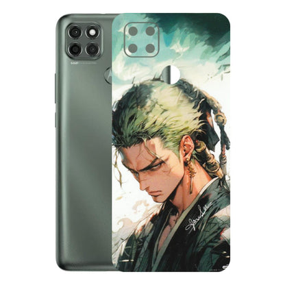 Motorola Phone Skins (All Models) - New Roronoa Zoro One Picece Anime - Matte Finish (M-140) Motorola Moto G9 Power