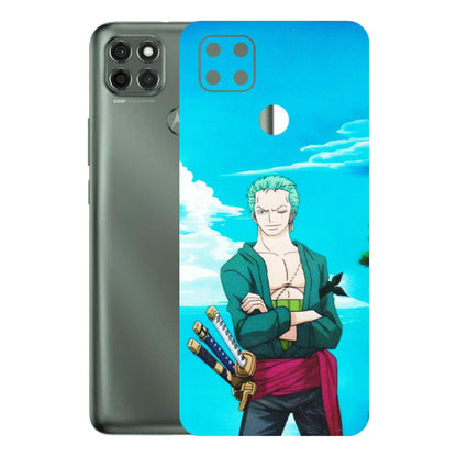 Motorola Phone Skins (All Models) - Cool Swordman Zoro Anime - Matte Finish (M-143) Motorola Moto G9 Power