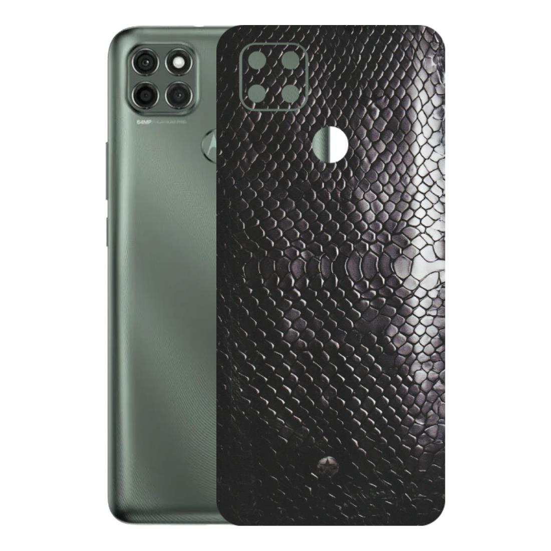 Motorola Phone Skins (All Models) - Black Snack Leather - Matte Finish (M-147) Motorola Moto G9 Power