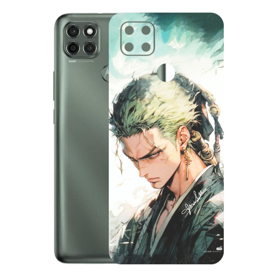Motorola Phone Skins (All Models) - Pirate Hunter One Piece Anime - Matte Finish (M-157) Motorola Moto G9 Power