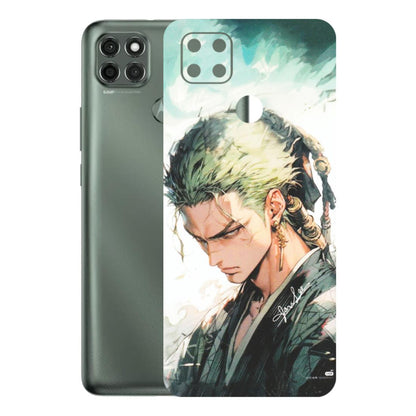 Motorola Phone Skins (All Models) - Pirate Hunter One Piece Anime - Matte Finish (M-157) Motorola Moto G9 Power