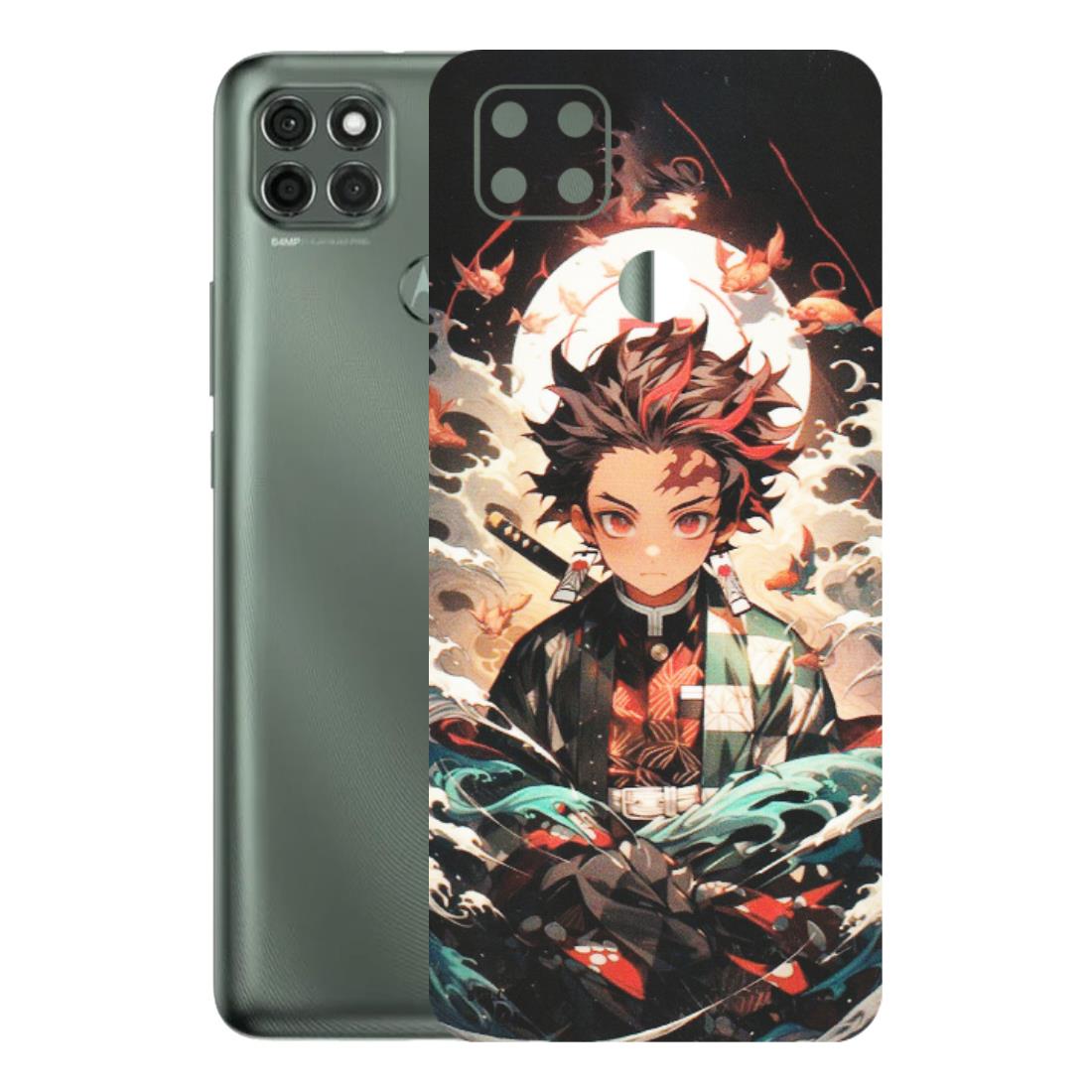 Motorola Phone Skins (All Models) - Tanjiro Demon Slayer Anime - Matte Finish (M-158) Motorola Moto G9 Power