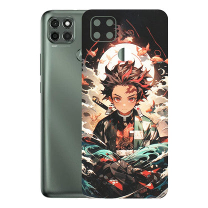 Motorola Phone Skins (All Models) - Tanjiro Demon Slayer Anime - Matte Finish (M-158) Motorola Moto G9 Power