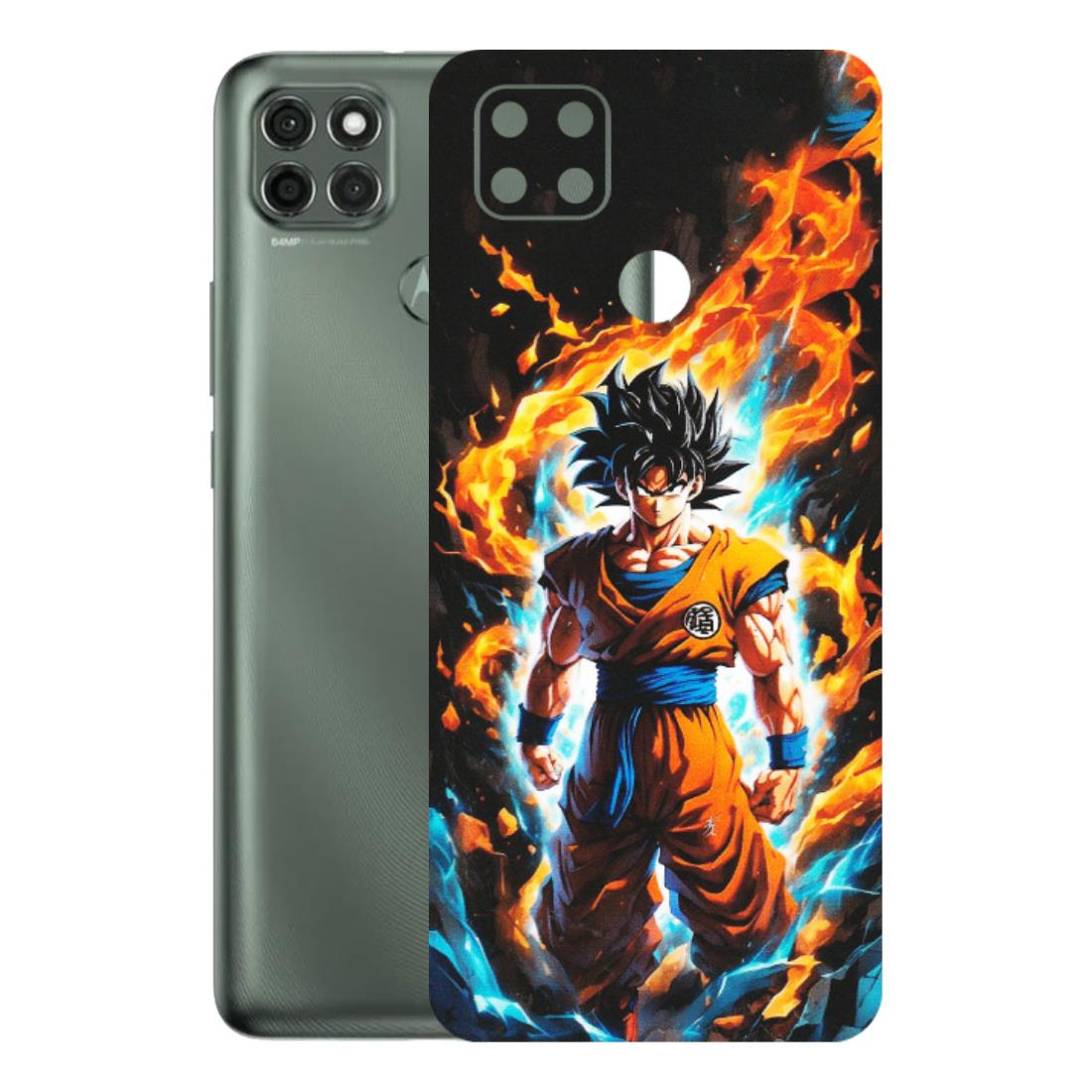 Motorola Phone Skins (All Models) - Goku Transformation Anime - Matte Finish (M-159) Motorola Moto G9 Power