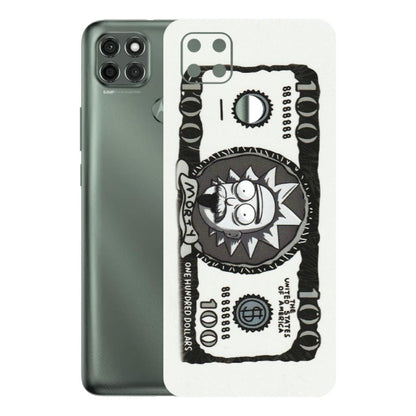 Motorola Phone Skins (All Models) - Rick And Morty Hundred Dollar Anime - Matte Finish (M-161) Motorola Moto G9 Power