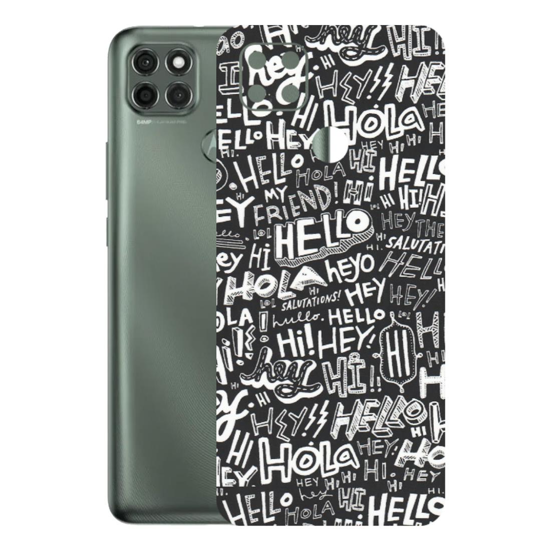 Motorola Phone Skins (All Models) - Hi Hello Doodles - Matte Finish (M-25) Motorola Moto G9 Power