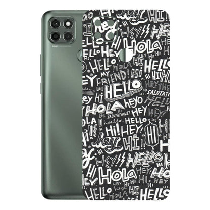 Motorola Phone Skins (All Models) - Hi Hello Doodles - Matte Finish (M-25) Motorola Moto G9 Power