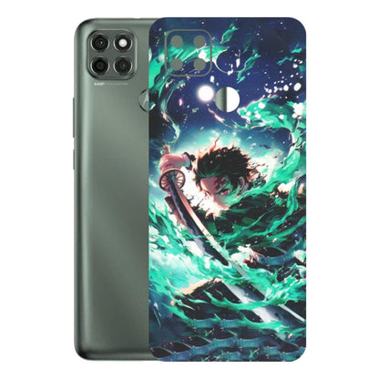 Motorola Phone Skins (All Models) - Sword Fighter Anime - Matte Finish (M-29) Motorola Moto G9 Power