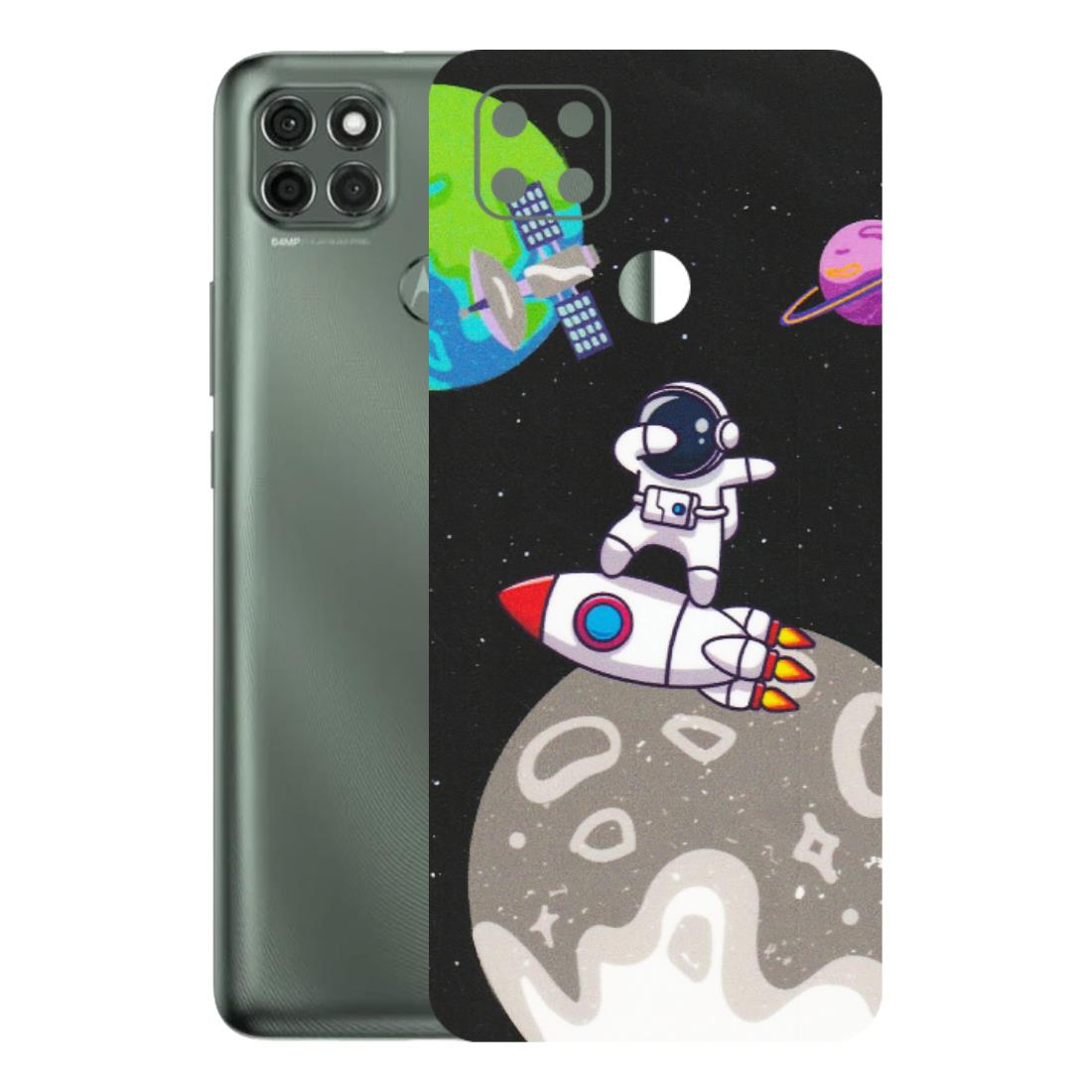 Motorola Phone Skins (All Models) - Astronaut Vibing Toon Running - Matte Finish (M-39) Motorola Moto G9 Power