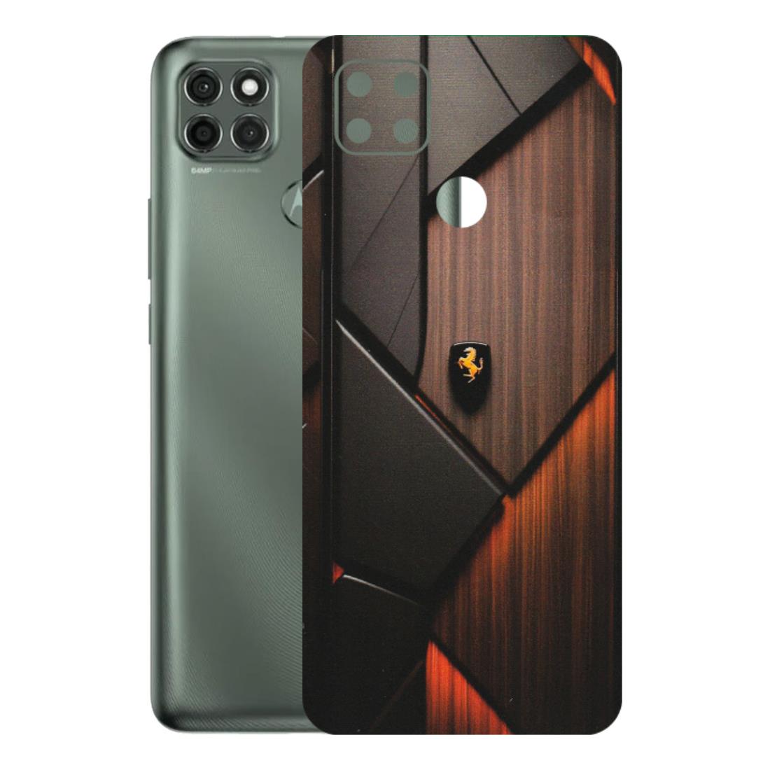 Motorola Phone Skins (All Models) - Lambo Beauty Wood Pattern Sober - Matte Finish (M-51) Motorola Moto G9 Power