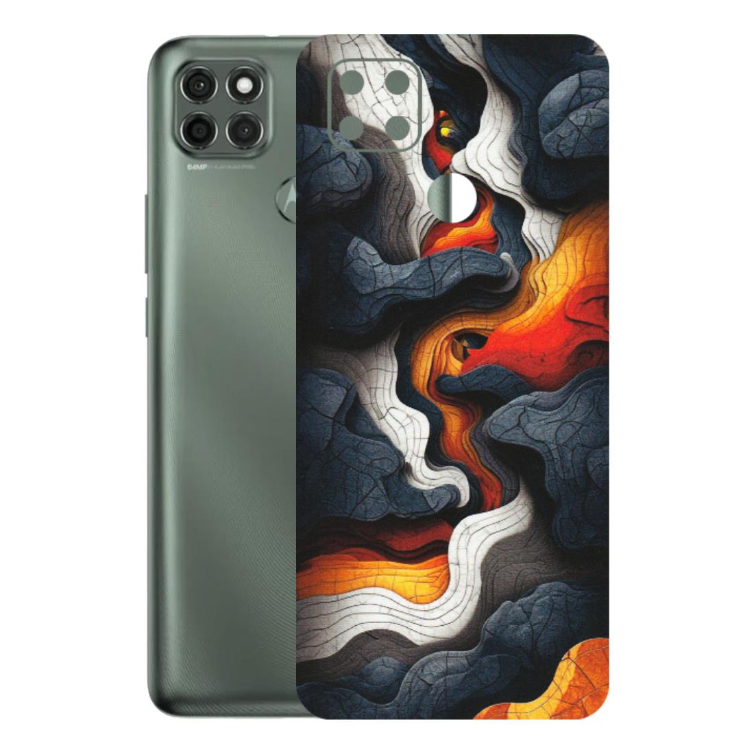 Motorola Phone Skins (All Models) - Abstract Volcanic Layers - Matte Finish (M-52) Motorola Moto G9 Power