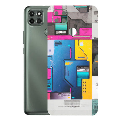 Motorola Phone Skins (All Models) - Colourfull Motherboard Internals - Matte Finish (M-55) Motorola Moto G9 Power