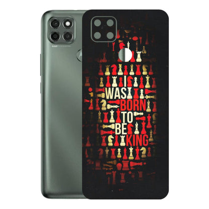 Motorola Phone Skins (All Models) - Born To Be King - Matte Finish (M-73) Motorola Moto G9 Power