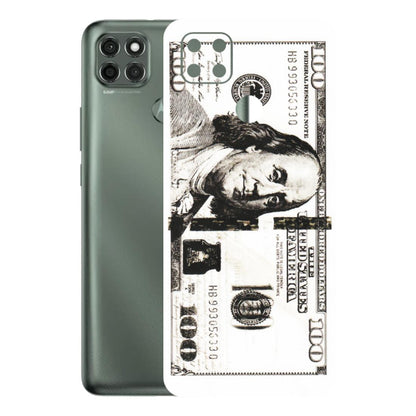 Motorola Phone Skins (All Models) - 100 Dollar Currency - Transparent Finish (T-01) Motorola Moto G9 Power