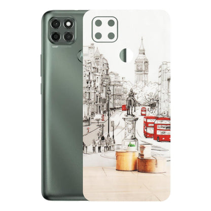 Motorola Phone Skins (All Models) - London Street - Transparent Finish (T-02) Motorola Moto G9 Power