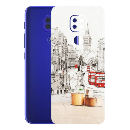 Motorola Phone Skins (All Models) - London Street - Transparent Finish (T-02) Motorola Moto G9