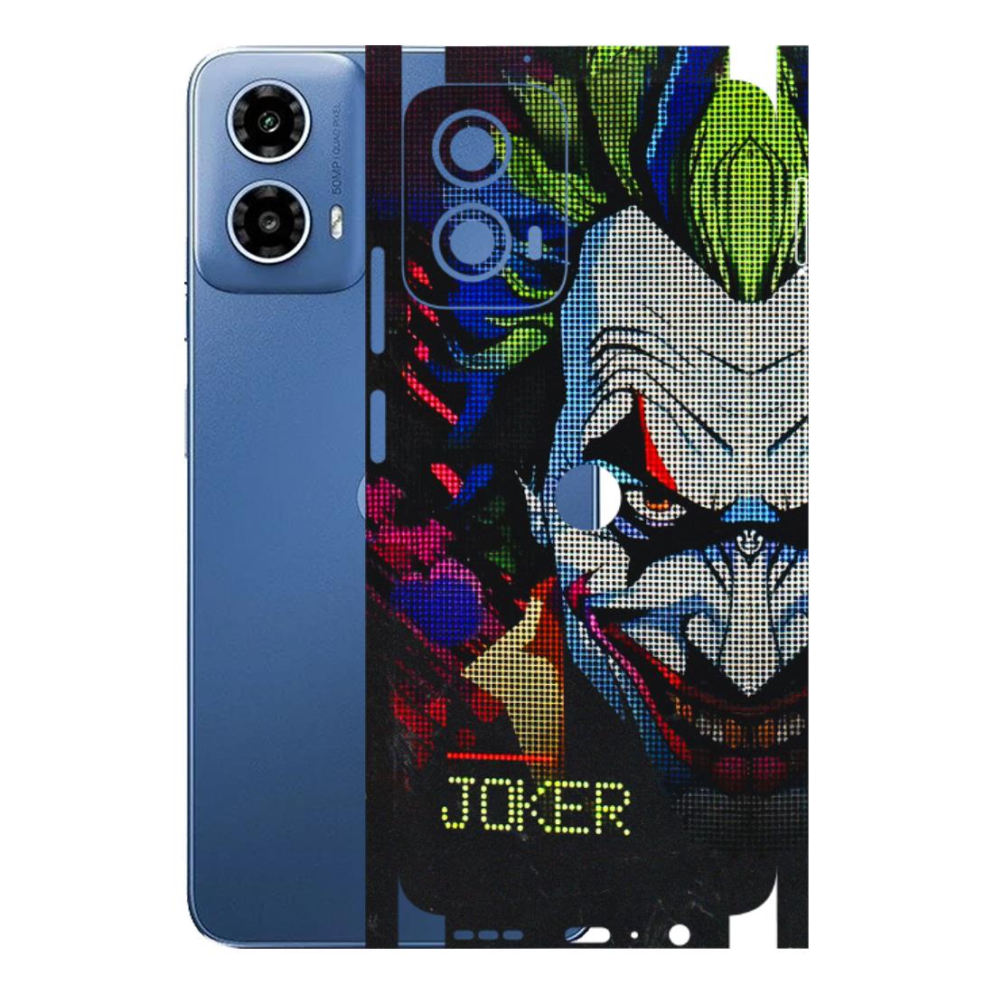 Motorola Phone Skins (All Models) - Joker Dot Matrix - 3D Embossed Finish (L-08) Motorola Moto G 34 (5G)