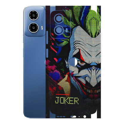 Motorola Phone Skins (All Models) - Joker Dot Matrix - 3D Embossed Finish (L-08) Motorola Moto G 34 (5G)