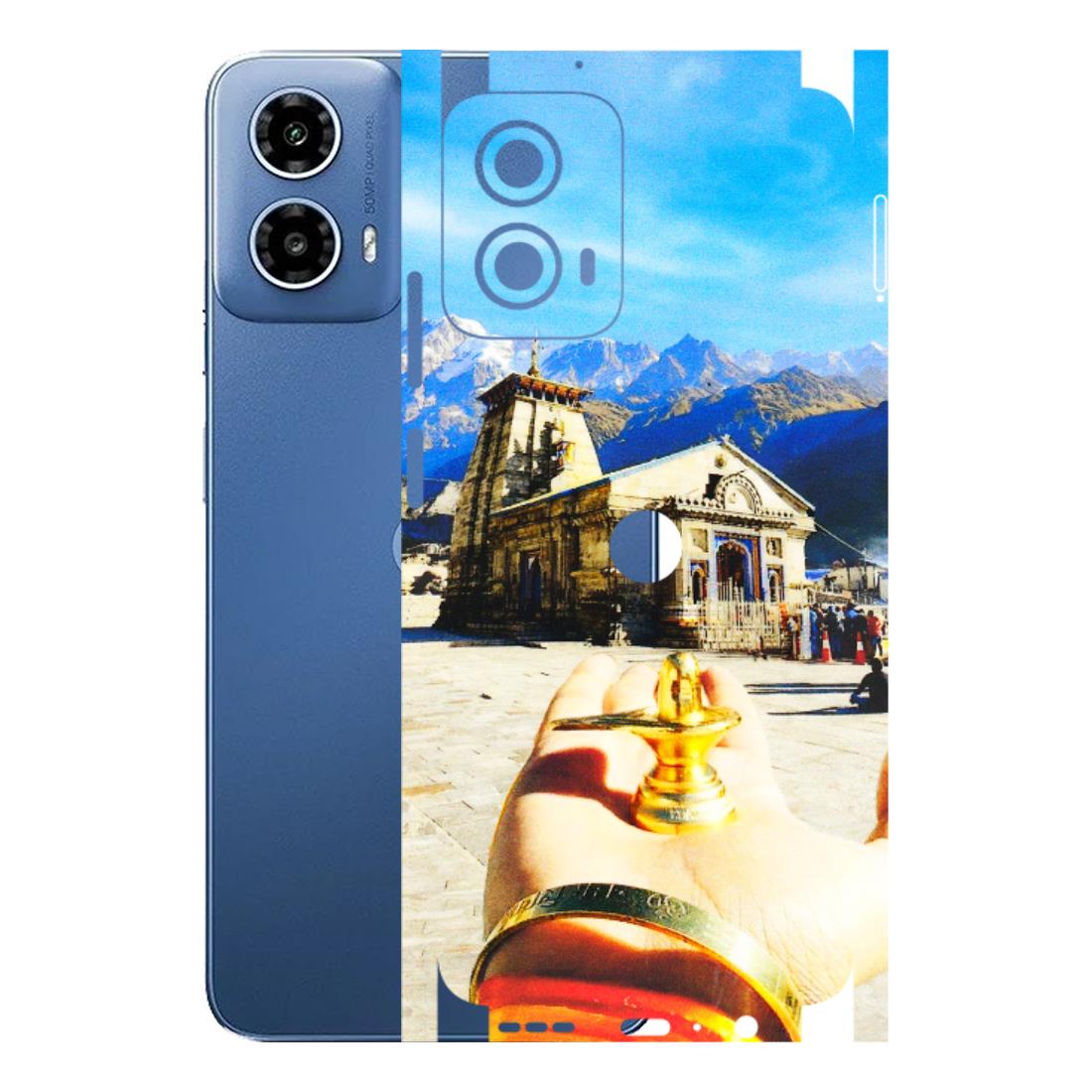 Motorola Phone Skins (All Models) - Beauty of Kedarnath - 3D Embossed Finish (L-108) Motorola Moto G 34 (5G)