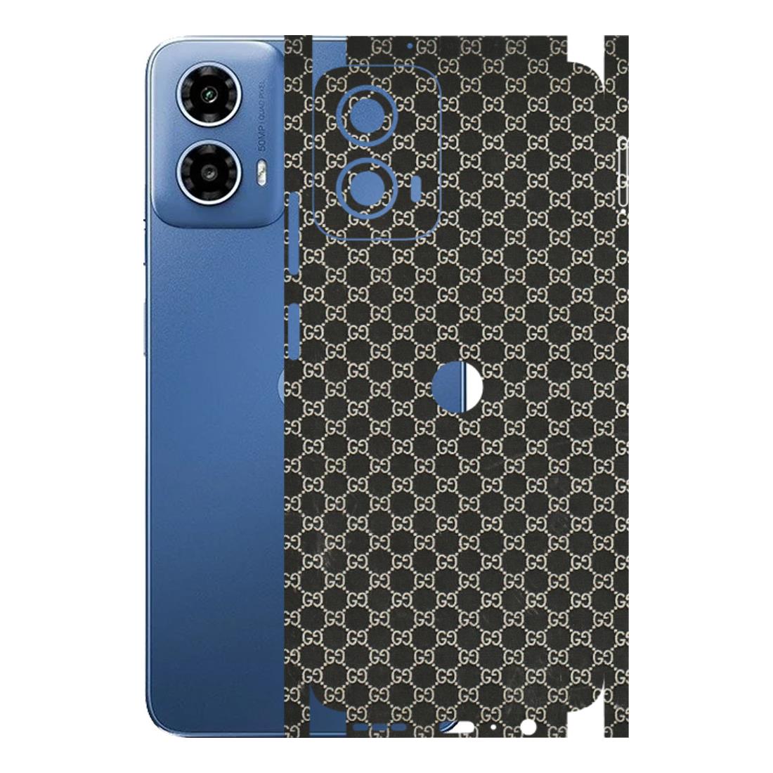 Motorola Phone Skins (All Models) - Black G Print - 3D Embossed Finish (L-109) Motorola Moto G 34 (5G)