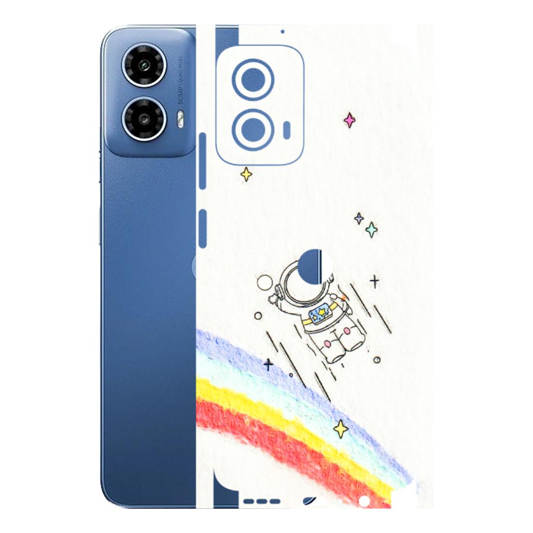 Motorola Phone Skins (All Models) - Milkyway Astronaut - 3D Embossed Finish (L-110) Motorola Moto G 34 (5G)