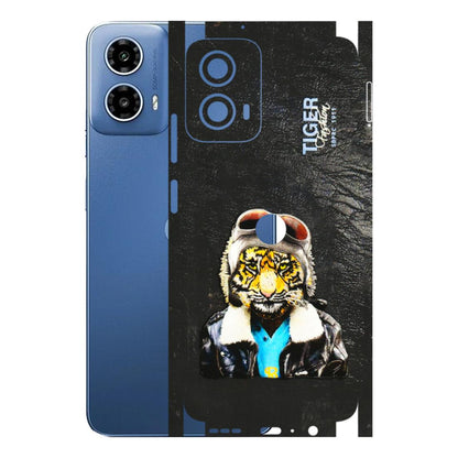 Motorola Phone Skins (All Models) - Rider Tiger - 3D Embossed Finish (L-113) Motorola Moto G 34 (5G)
