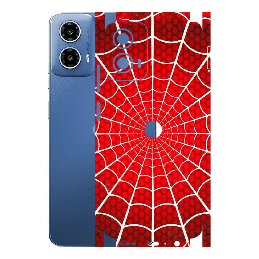 Motorola Phone Skins (All Models) - Classic Spidey Web - 3D Embossed Finish (L-115) Motorola Moto G 34 (5G)