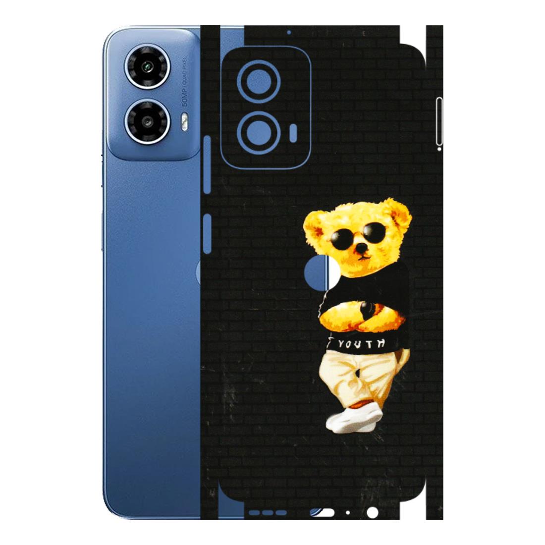 Motorola Phone Skins (All Models) - Classy Teddy Bear - 3D Embossed Finish (L-116) Motorola Moto G 34 (5G)
