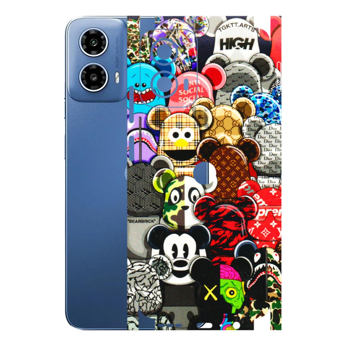 Motorola Phone Skins (All Models) - More Mickey Mouses - 3D Embossed Finish (L-118) Motorola Moto G 34 (5G)