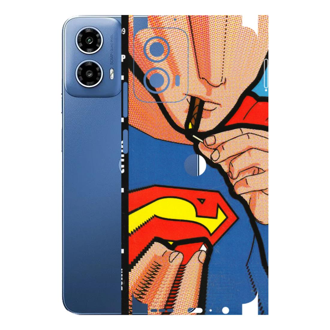 Motorola Phone Skins (All Models) - Superman Sutta - 3D Embossed Finish (L-130) Motorola Moto G 34 (5G)